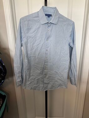Apt. 9 Light Blue Micro-Check Men's Dress Shirt